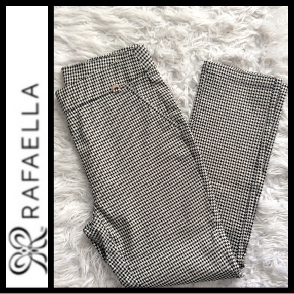 NWOT Rafaella Houndstooth Stretch Comfort Pant - Picture 4 of 6
